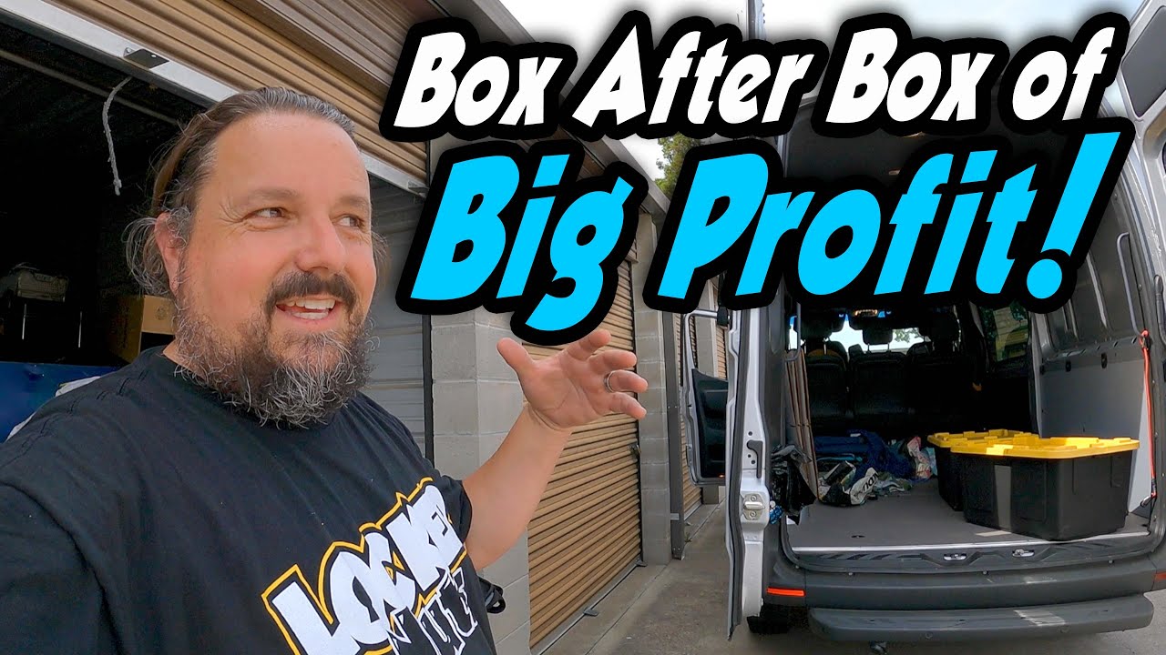 Box after Box of BIG PROFIT. I dig through the last of the Eileen Fisher locker bought at auction