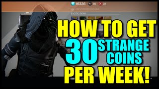 Destiny: How to Get 30 Strange Coins Per Week! Triple Ascendant Materials!