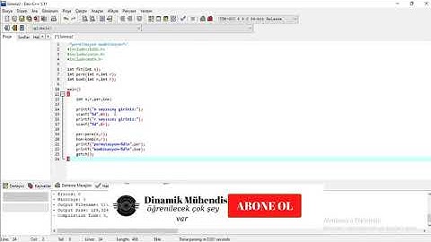 C programlama Kombinasyon & Permitasyon | lab9_ 1