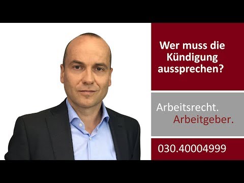 Video: Müssen Arbeitgeber eine Kündigung aussprechen?