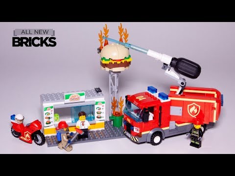 maskinskriver Bløde ønskelig Lego City 60214 Burger Bar Fire Rescue Speed Build - YouTube