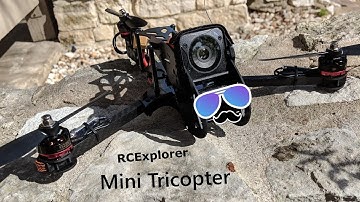 RCExplorer Mini Tricopter test (RAW)