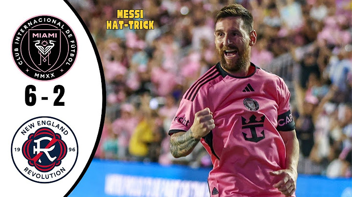 LIONEL MESSI HAT TRICK 😮 Inter Miami vs New England Revolution | MLS Highlights