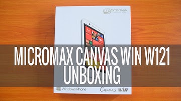 Micromax Canvas Win W121 (Windows Phone) Unboxing