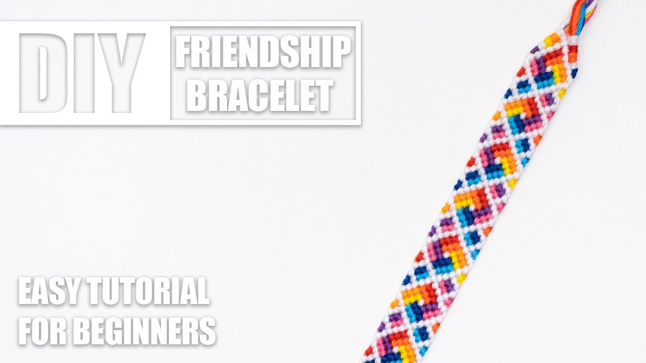 Rainbow Plaid Friendship Bracelet