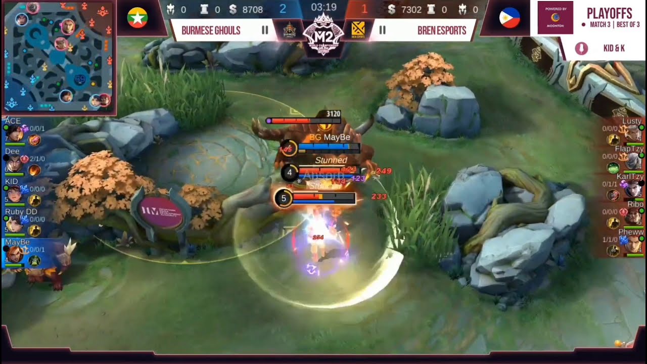 Burmese Ghouls Vs Bren Esports  Game 1  |  M2 Playoff  |  BG Vs Bren | Mobile Legends Bank