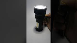 Акумулаторен Фенер 8000Lm Със Зарядно, Магнит, Sos И Странична Светлина