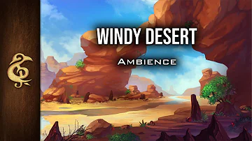 Windy Desert | Immersive, Realistic Ambience | 1 Hour #dnd