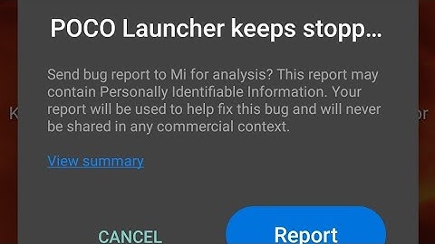 how to fix poco launcher keeps stopping | poco launcher has stopped
