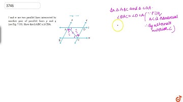 l and m are two parallel lines intersected by another pair of parallel lines p and q (see Fig. 7...