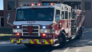 San Antonio Fire Department Engine 41 and First Responder Responding from Quarters by FireAlley 387 views 3 months ago 1 minute, 16 seconds