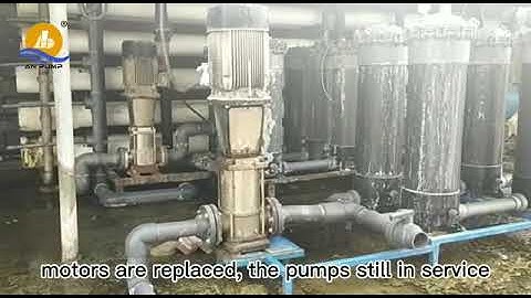 The stainless steel SS316 high-pressure pump for RO desalination system