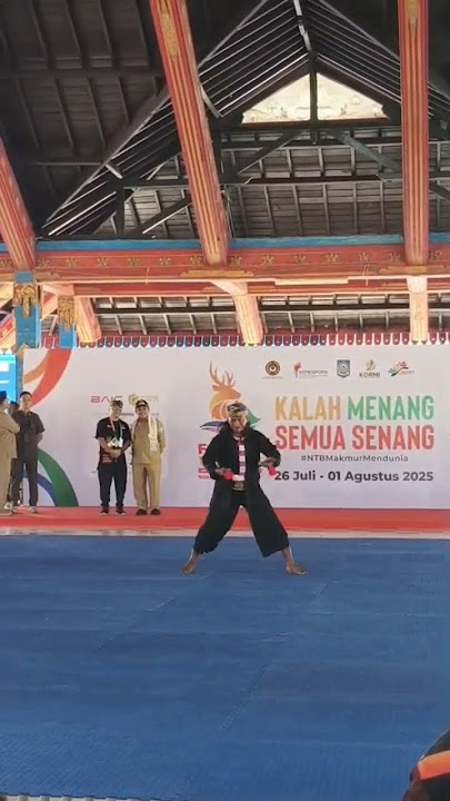 pak sakera madura tampil di Fornas NTB 2025#viralvideo #martialarts #shortvideo