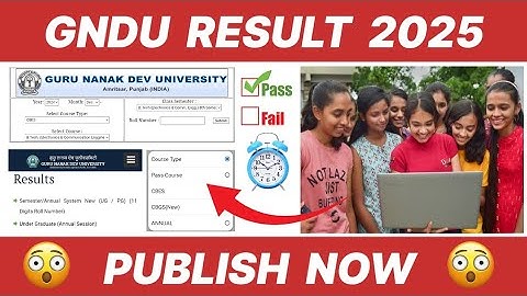 Gndu Result 2025 Publish Now 😱 2nd / 4th / 6th Semester ✍️ Result News Today | Gndu Latest Update