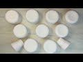 ASMR baking soda crunchy white cups