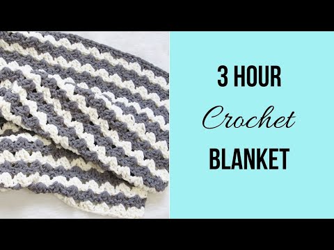 3 Hour Crochet Blanket Fastest And Easiest Youtube
