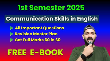 Communication Skills in English Polytechnic 1st Semester Most Important Questions 2025 |Free E-BOOOK