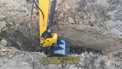 LUZUN multi function backhoe loader front excavator digger