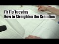 Fit Tip Tuesday:  How to Straighten the Grainline