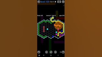 How To Solve Flow Free Party Pack Level 105 15x11 Hexes Board Walk Through Solution Walkthrough