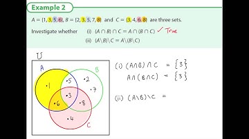 Three Sets in a Venn diagram