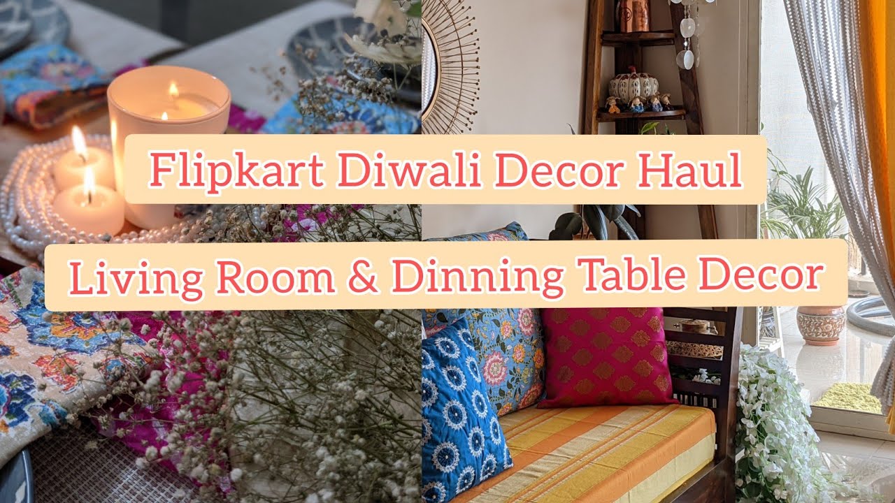 Flipkart Diwali Decor Haul ️Decoration Ideas Living Room & Dinning