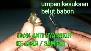 cara pasang umpan katak