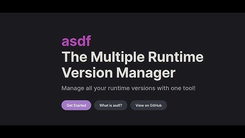 How to install Erlang and Elixir using ASDF version manager