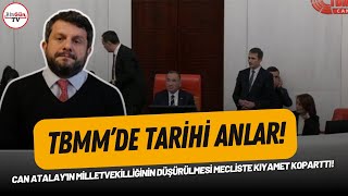 Can Atalay'ın milletvekilliğinin düşürülmesi mecliste kıyameti koparttı! TBMM'de tarihi anlar!