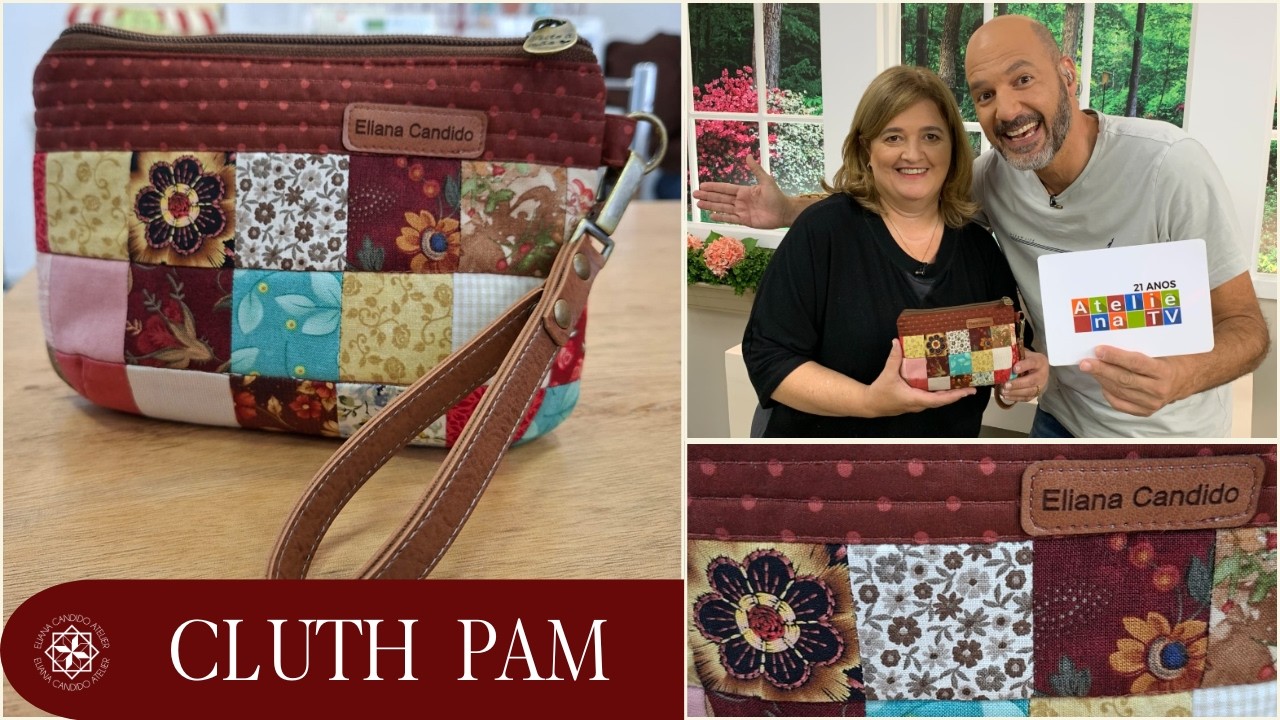 Cluth Pam  #artesanato #fashion #moda #diy #patchwork #passoapasso