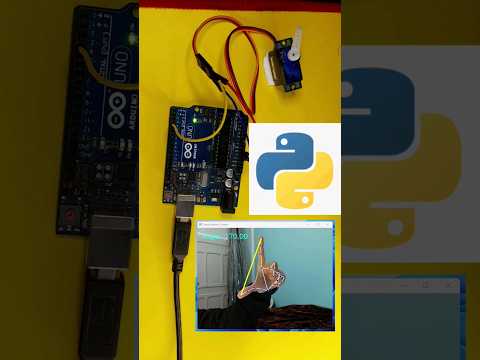 Gesture-Controlled Servo with Python and Arduino #electronics #arduinotraining