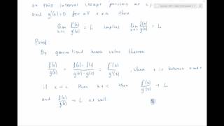 Math 3224 - L'Hospitals's Rule and Nowhere Differentiable functoin