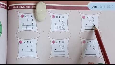 PVI MATHS LESSON # 43 (PART 2) EX 5.1 Q 4(i - L)& FUN TO LEARN DATED: 03/07/2020 TOPIC: MULTIPLICATI