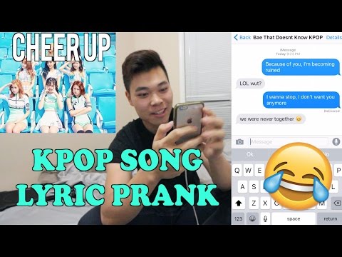 Pranking my CRUSH with KPOP Song Lyrics! 'Twice-Cheer Up' & 'I NEED U'
