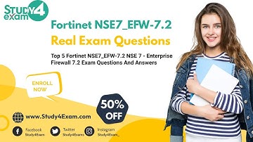 Fortinet NSE7_EFW-7.2 NSE 7 - Enterprise Firewall 7.2 Exam Questions PDF | Practice Test