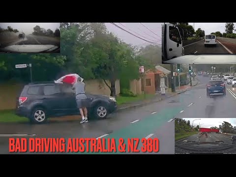 BAD DRIVING AUSTRALIA & NZ # 380 Umbrella Man