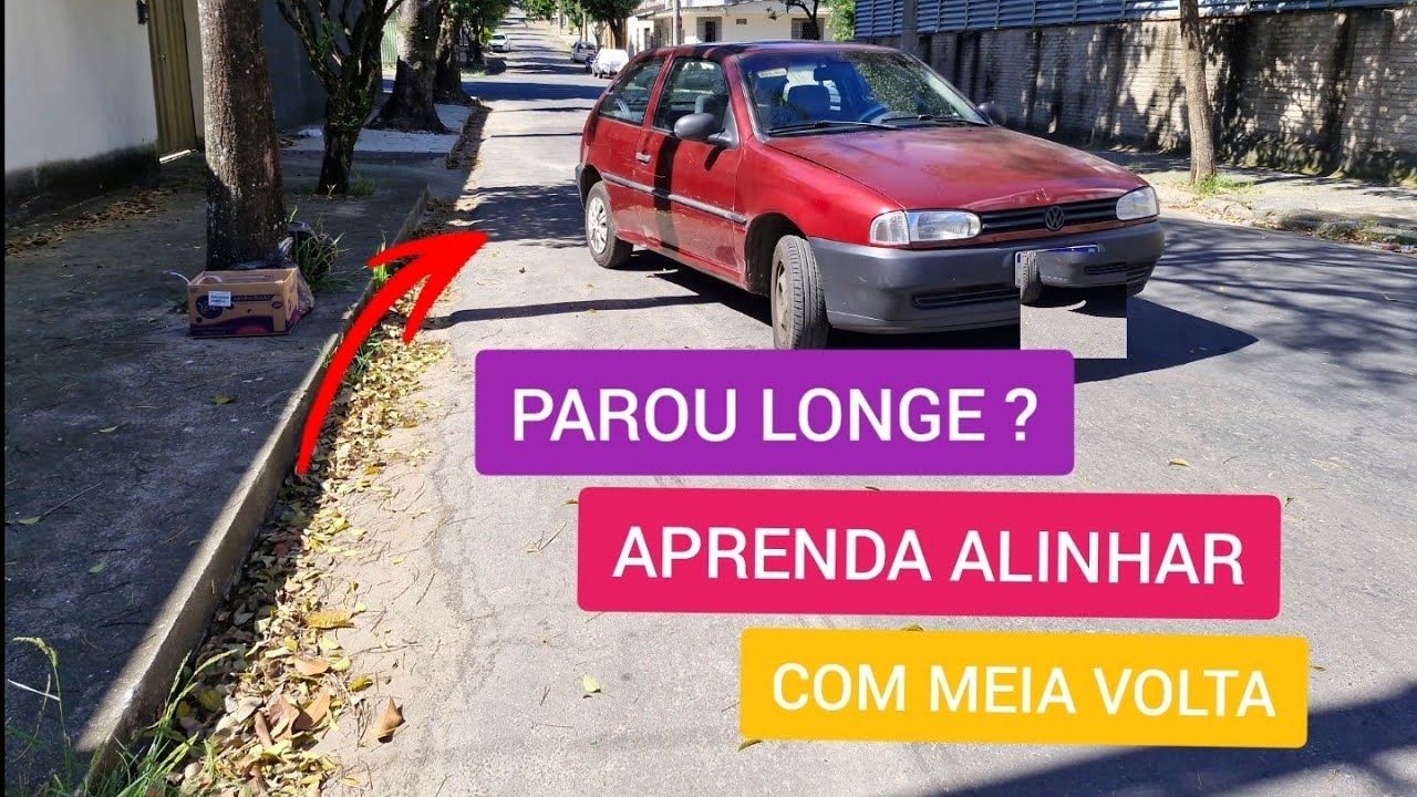 APRENDA ACERTAR O CARRO COM MEIA VOLTA NO VOLANTE