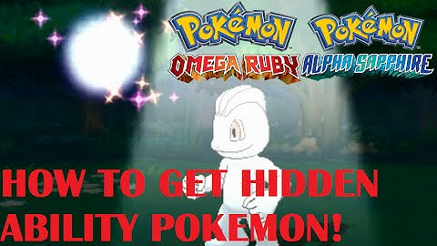 Pokemon Omega Ruby, Alpha Sapphire, X and Y HOW TO CATCH/FIND POKEMONS WITH HIDDEN ABILITY, HORDES!