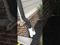 HandyANDY - proper way to install underground drainage for your gutters - no corrugated black pipe