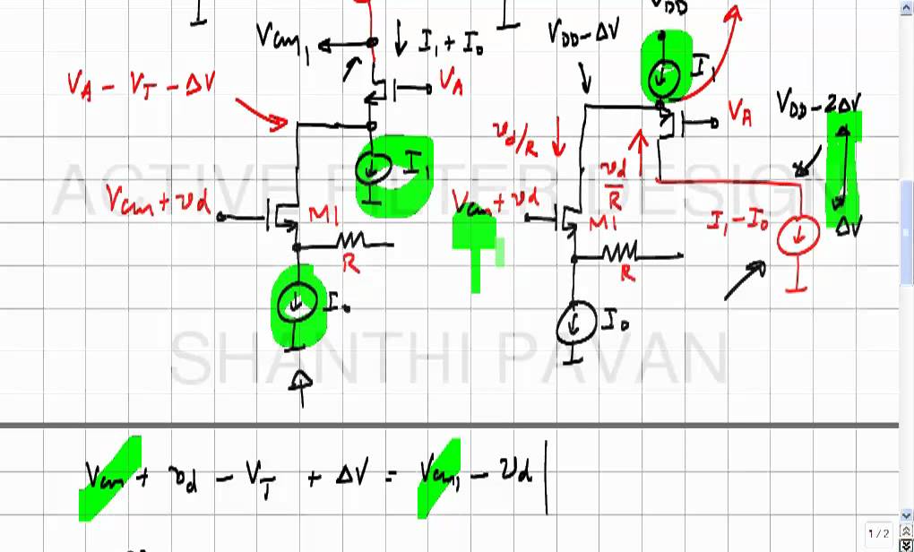 ⁣AFD34 - Noise in Degenerated Transconductors, The Folded Cascode and Noise Analysis