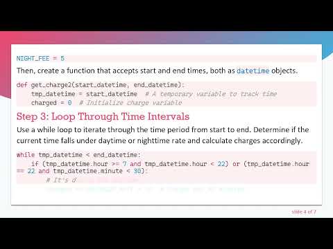 How to Calculate Parking Charges Based on Time of Day in Python