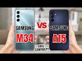 SAMSUNG M34 5G VS SAMSUNG A15 5G  COMPARATIVO 📱 @canaldwn