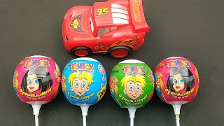Satisfying video AND Kinder Surprise Eggs | Lot of Candy ASMR Lollipops