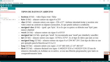 Tipos de datos básicos en Arduino