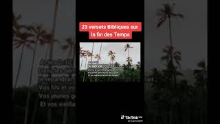 23 versets  bibliques sur la fin des temps