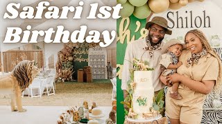 THE CUTEST Safari 1st Birthday Party 🦁 🦓