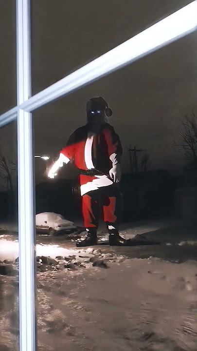 He knows if you've been bad or good!! 🎅 #christmas #santa #cursed #scary #horror #shorts