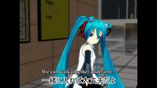 【MMD】Hatsune Miku - A rainy day - english subbed