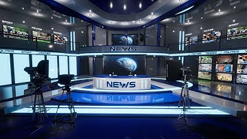 News TV Studio | Virtual TV Studio | Unity Engine