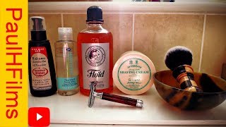 Muhle R108 DE Razor | D R Harris Eucalyptus Shaving Cream